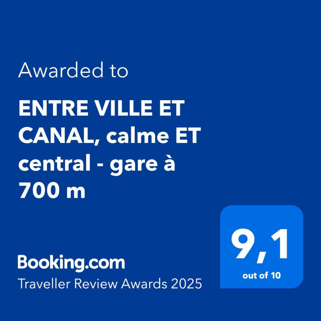 Entre Ville Et Canal, Calme Et Central !Gare A 700 M Нарбонна Экстерьер фото